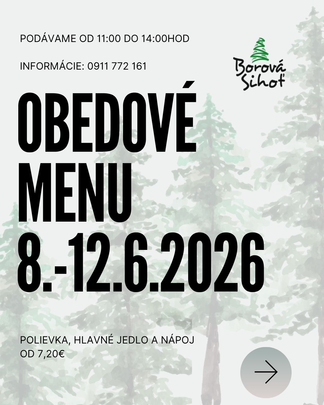 Obedov&eacute; menu
